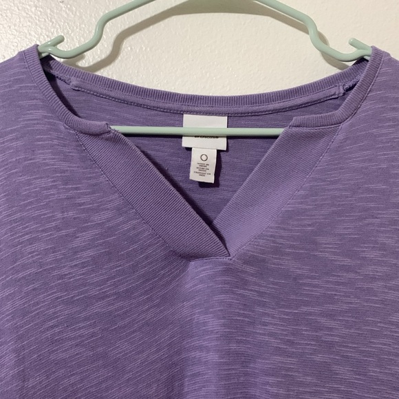 Weekend by Chicos Purple Top Made in India Size L Used - Picture 2 of 6